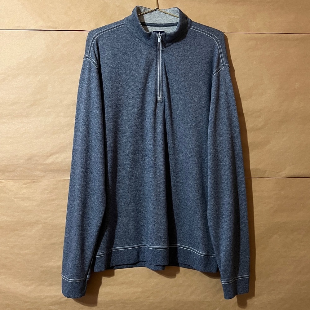 Johnnie-O Men's Hanks Lightweight Sully 1/4 Quarter Zip Pullover Navy Size L